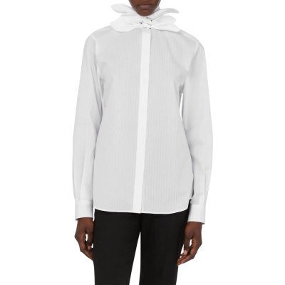 THE COTTON POPLIN JACQUARD SHIRT
